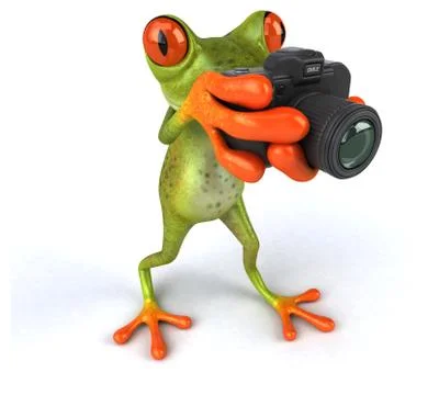 Fun frog Stock Illustration