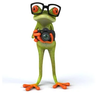 Fun frog Stock Illustration