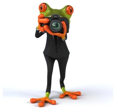 Fun frog Stock Illustration