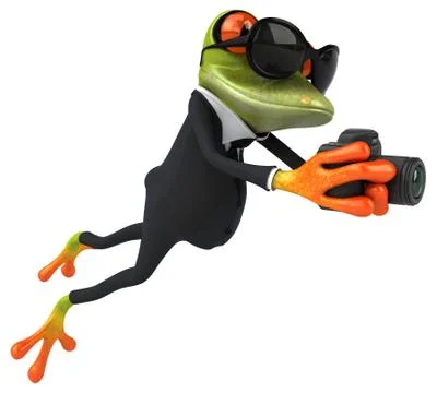 Fun frog Stock Illustration