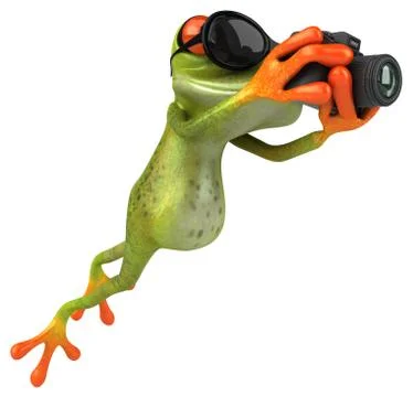 Fun frog Stock Illustration