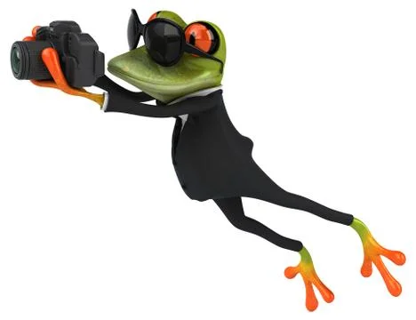 Fun frog Stock Illustration