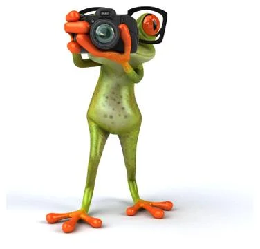 Fun frog Stock Illustration