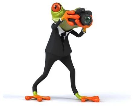 Fun frog Stock Illustration