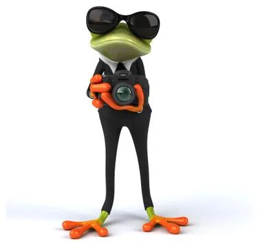 Fun frog Stock Illustration