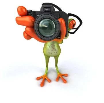 Fun frog Stock Illustration