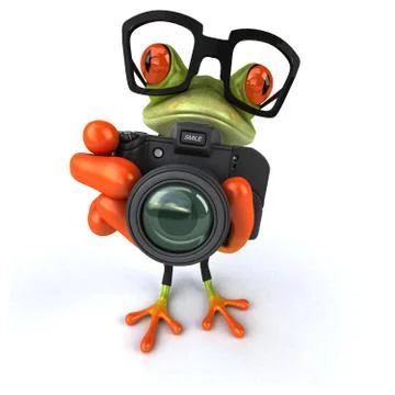Fun frog Stock Illustration