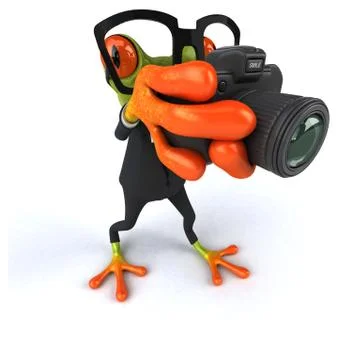 Fun frog Stock Illustration