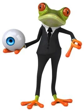 Fun frog Illustrazione stock