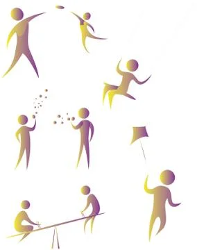 Fun game collection Stock Illustration
