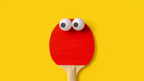 A fun game of ping pong table tennis Stock Footage 220614249