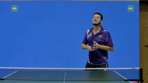 Fun Game of Table Tennis Stock Footage 70045700