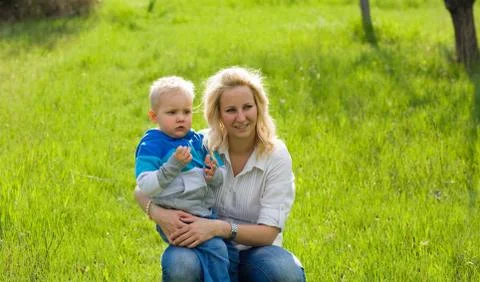 Fun in the garden. Stock-Fotos