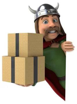 Fun Gaul - 3D Illustration Stock Illustration