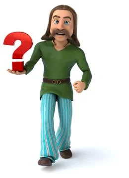 Fun Gaul - 3D Illustration Stock Illustration