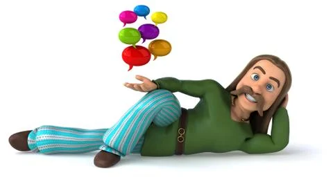 Fun Gaul - 3D Illustration Stock Illustration