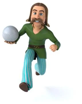 Fun Gaul - 3D Illustration Stock Illustration