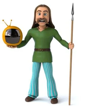 Fun Gaul - 3D Illustration Stock Illustration