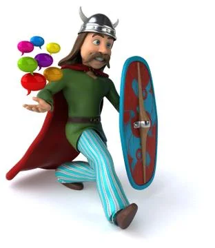 Fun Gaul - 3D Illustration Stock Illustration