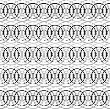 Fun geometric pattern with dark and light grey and black circles Stock Illustration