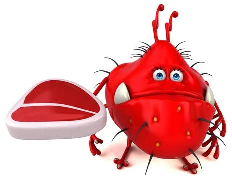 Fun germ - 3D Illustration Stock Illustration