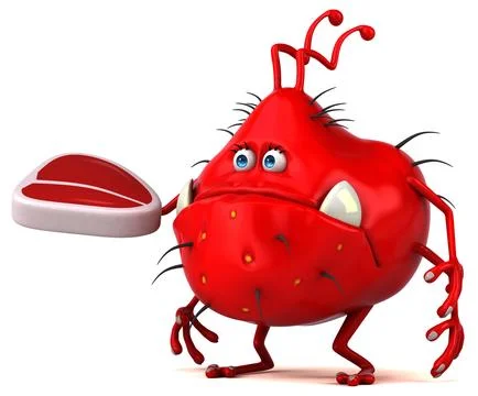 Fun germ - 3D Illustration Stock Illustration