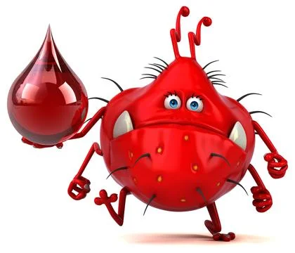Fun germ - 3D Illustration Stock Illustration