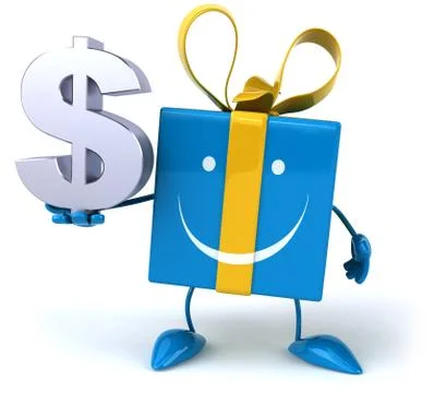 Fun gift Illustrazione stock
