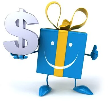 Fun gift Illustrazione stock
