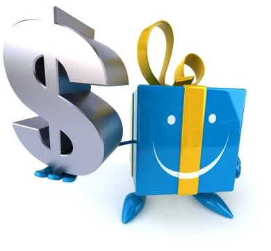 Fun gift Illustrazione stock