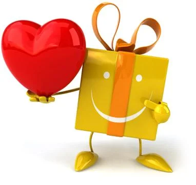 Fun gift Illustrazione stock