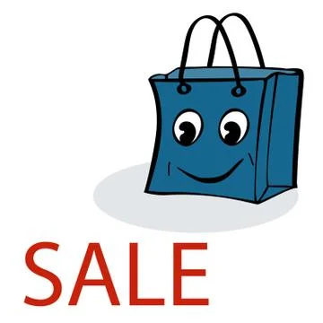 Fun gift wrap package sale Stock Illustration