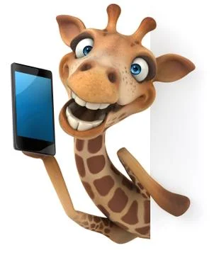 Fun giraffe Stock Illustration