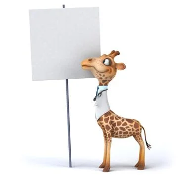 Fun giraffe Stock Illustration