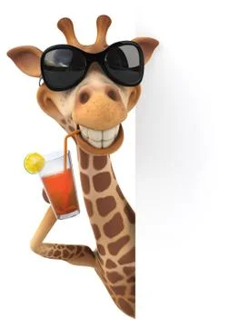 Fun giraffe Stock Illustration