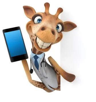 Fun giraffe Stock Illustration