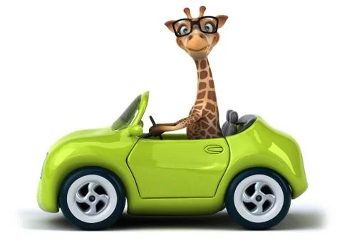 Fun giraffe Stock Illustration