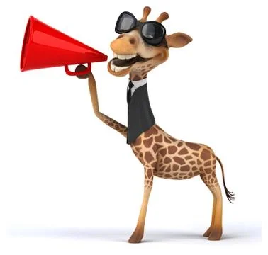 Fun giraffe Stock Illustration