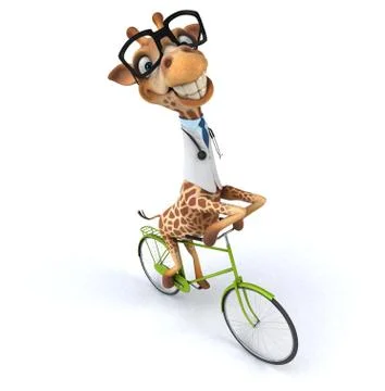Fun giraffe Stock Illustration