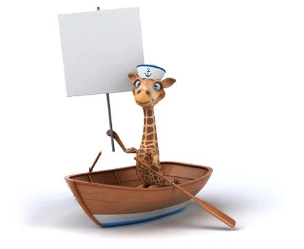 Fun giraffe Stock Illustration