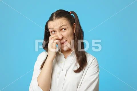 Fun girl thinker Stock Photos