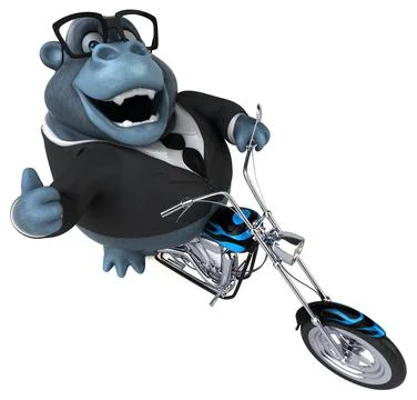 Fun gorilla - 3D Illustration Stock Illustration