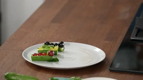 Fun grape salad Stock Footage 183557594