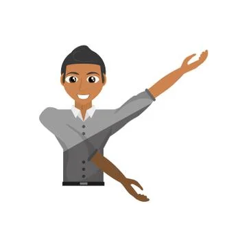 Fun guy celebration happy Stock Illustration