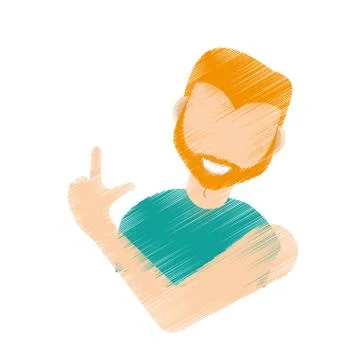 Fun guy celebration happy Stock Illustration