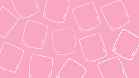 Fun hand drawn geometry square shape doodles seamless pattern Video stock 332892392