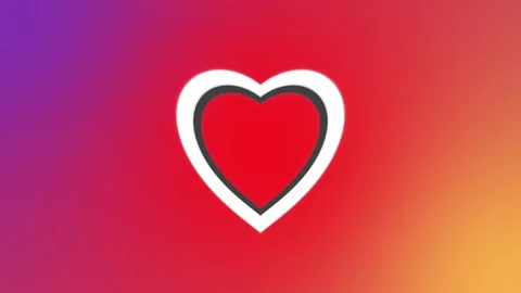 Fun Heartbeat Animation of 3D White Heart Illustration on Colorful Backgroun Stock Footage 258431392