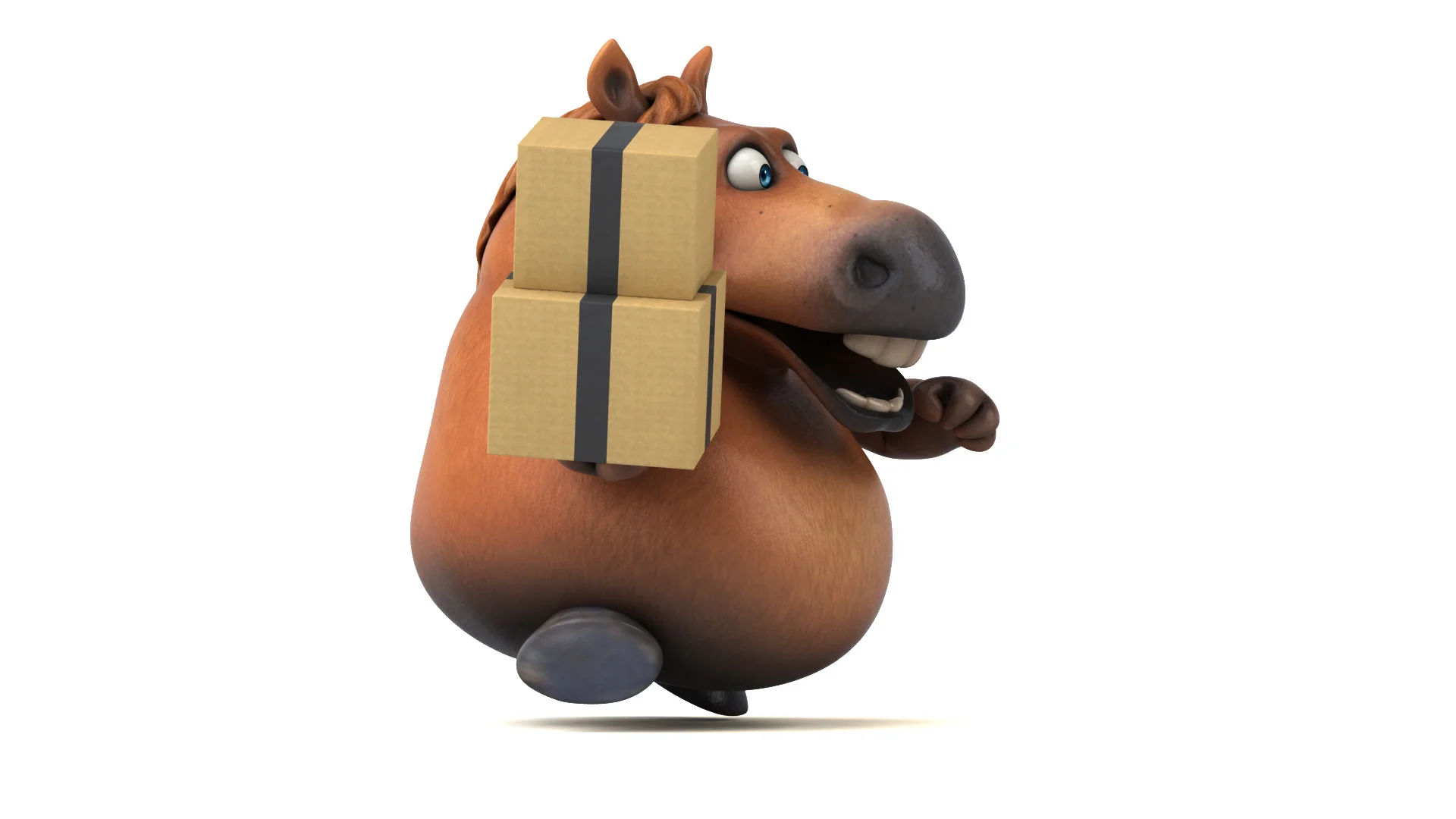 Fun horse - 3D Animation | Stock Video | Pond5