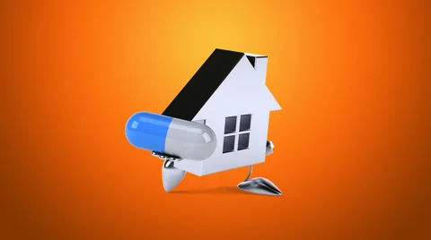 Fun house - Digital animation | Stock Video | Pond5