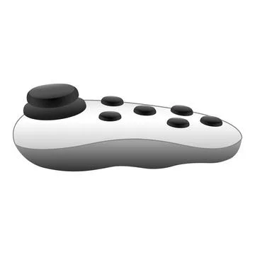 Fun joystick icon cartoon vector. Game control Stock Illustration